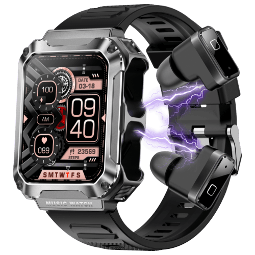Synced and Secure: Smartwatch with Earbuds, Your Solution to Tech Tangles