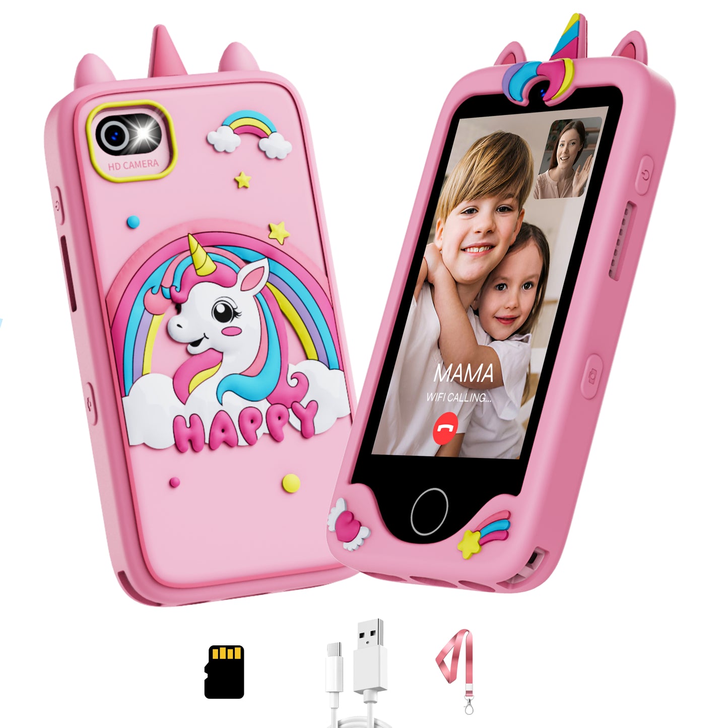 LearnPhone Kids Safe Smart Phone (Pink Unicorn)