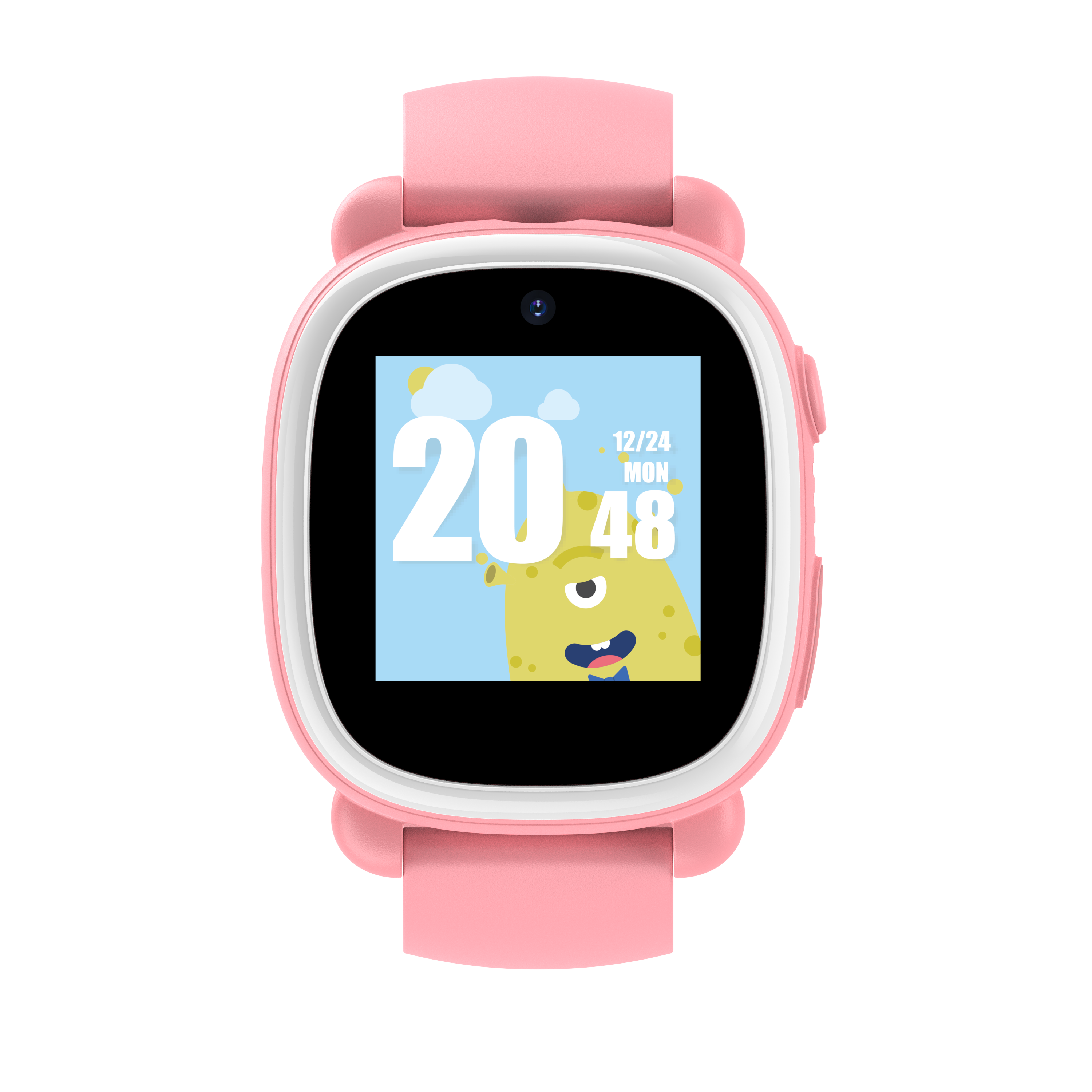 WatchOut Duo Kids Smart Watch with GPS Tracking, Video Call, SOS and Dual Camera (Pink Blink)