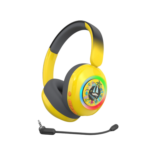 Galaxy Safe Volume Kids and Teens Headphone (Hello Yellow)